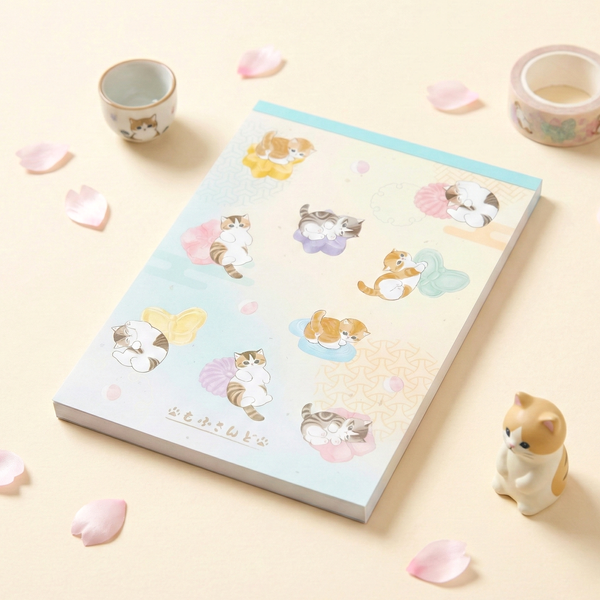 Mofusand Large Sakura Cloud Memo Pad - Limited Spring Edition