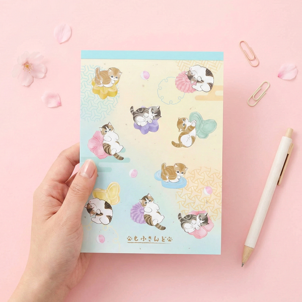 Mofusand Large Sakura Cloud Memo Pad - Limited Spring Edition