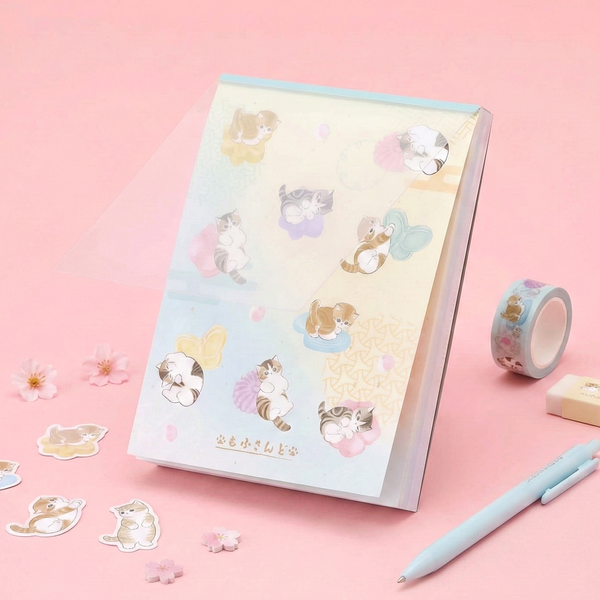 Mofusand Large Sakura Cloud Memo Pad - Limited Spring Edition