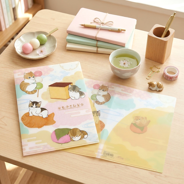 Mofusand Sakura Treats A5 Folder - Limited Spring Edition