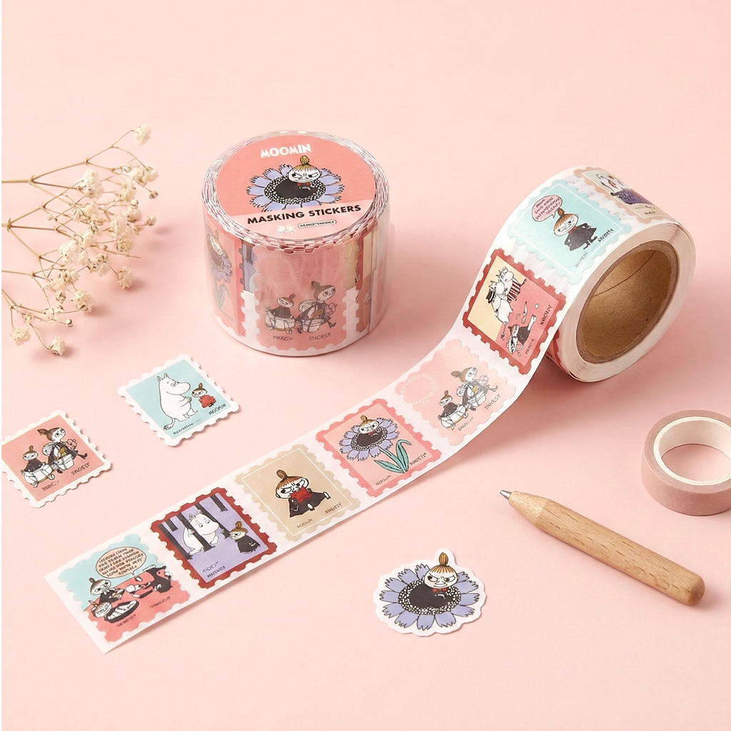 Moomin Washi Sticker Roll - Pink