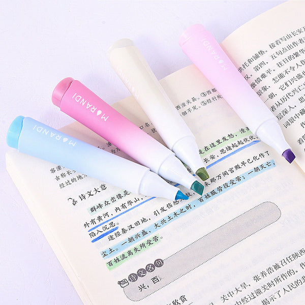 Morandi Pastel Breeze Highlighters - Set of 4 - 3 Types