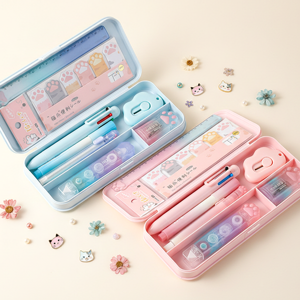 My Cute Essentials Pencil Box - Set of 9 Items
