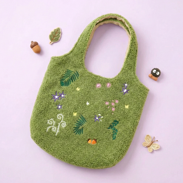 My Neighbor Totoro Forest Sherpa Tote