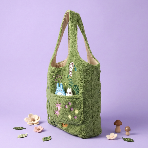 My Neighbor Totoro Forest Sherpa Tote