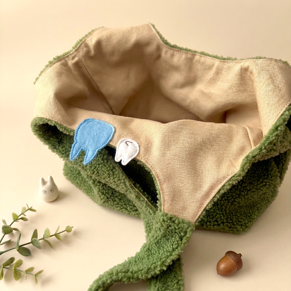 My Neighbor Totoro Forest Sherpa Tote