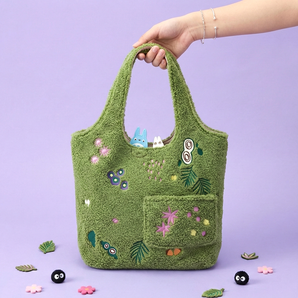 My Neighbor Totoro Forest Sherpa Tote