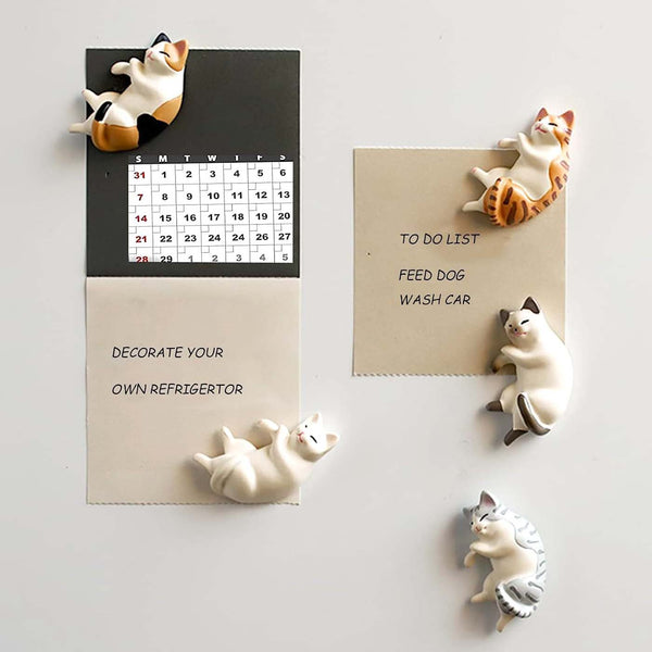 Napping Cat Magnets - Set of 6
