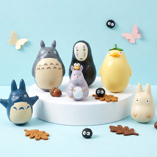 Nibariki Studio Ghibli Roly-Poly Toy Set