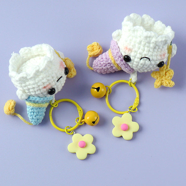 Not-so-Scary Cute Ghost Crochet Keychain