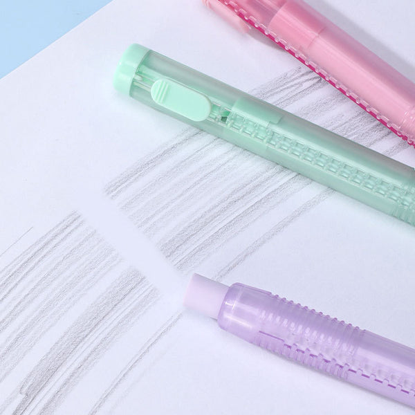 Pastel Pop Pen-Style Click Eraser + 3 Refills