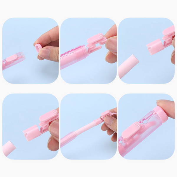 Pastel Pop Pen-Style Click Eraser + 3 Refills