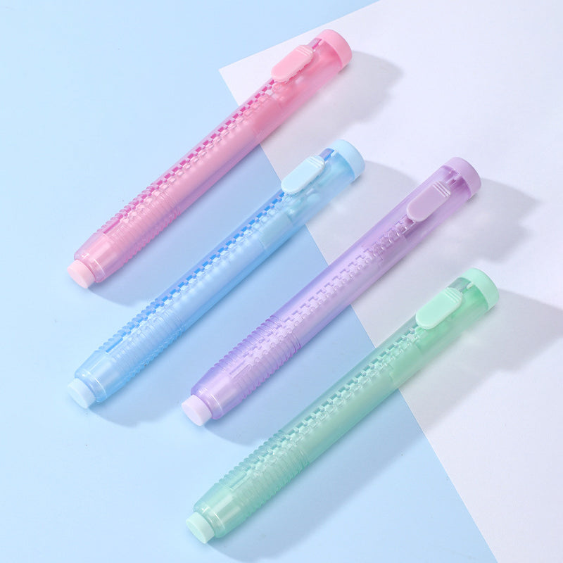 Pastel Pop Pen-Style Click Eraser + 3 Refills