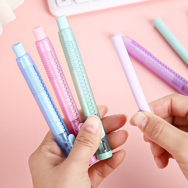 Pastel Pop Pen-Style Click Eraser + 3 Refills