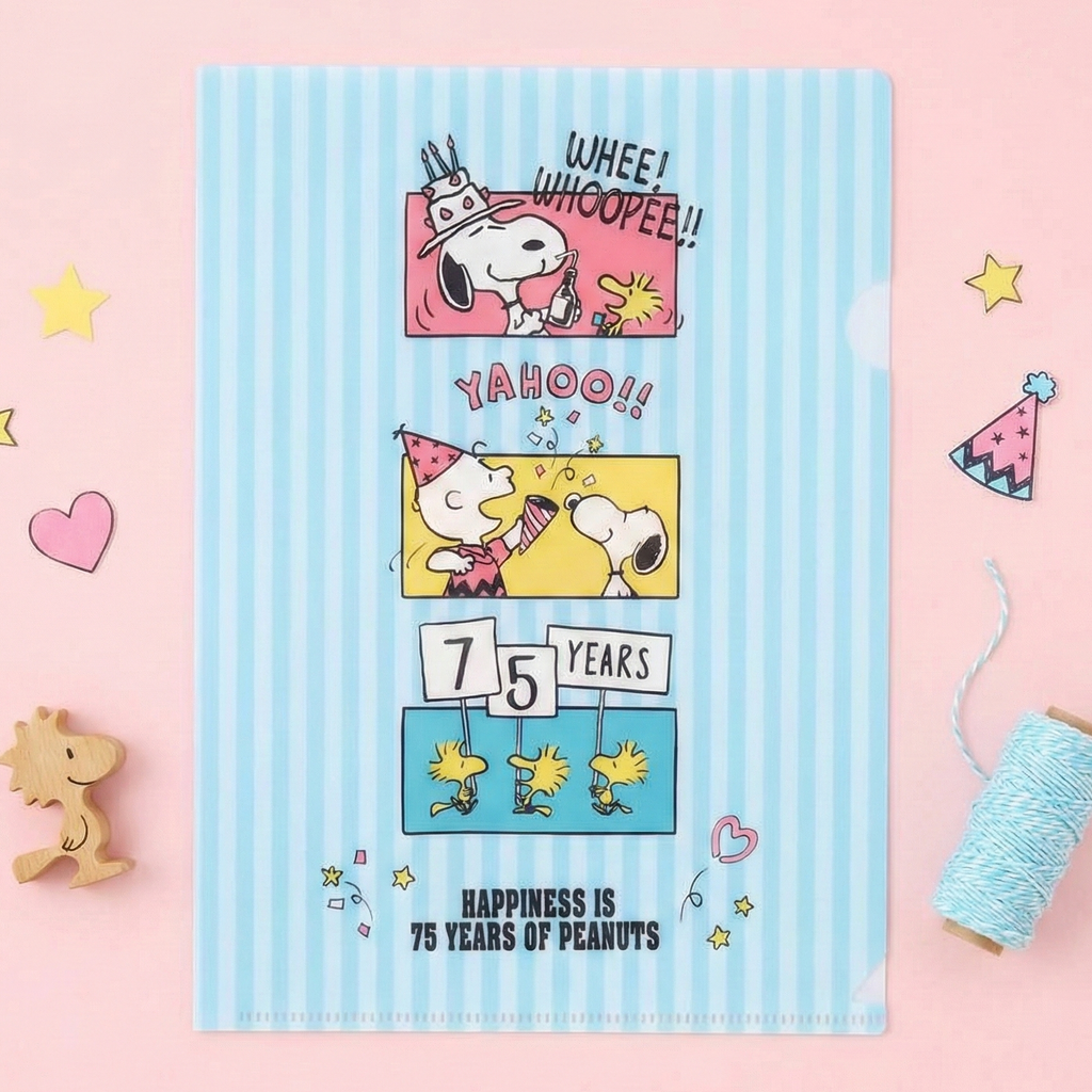 Peanuts Snoopy A5 Folder - Birthday Party - Limited 75th Anniversary Edition