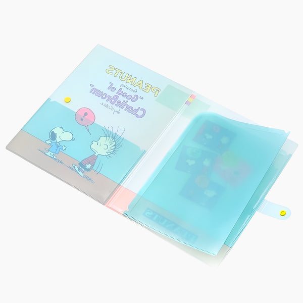 Peanuts Snoopy A4 Folder - Blue