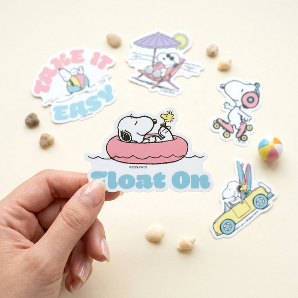 Peanuts Snoopy Beach Vibes Stickers - Limited Summer Edition