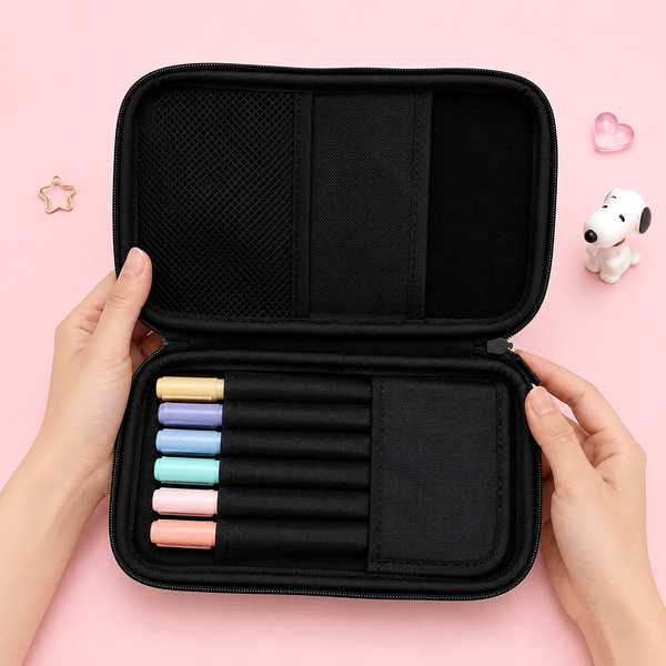 Peanuts Snoopy Hard Shell Pencil Case - Busy Day