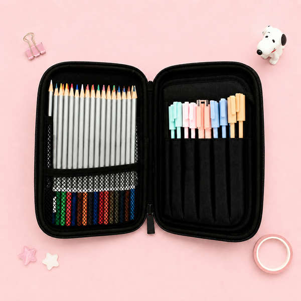 Peanuts Snoopy Hard Shell Pencil Case - Busy Day