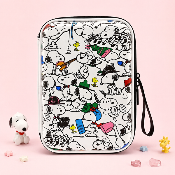 Peanuts Snoopy Hard Shell Pencil Case - Busy Day