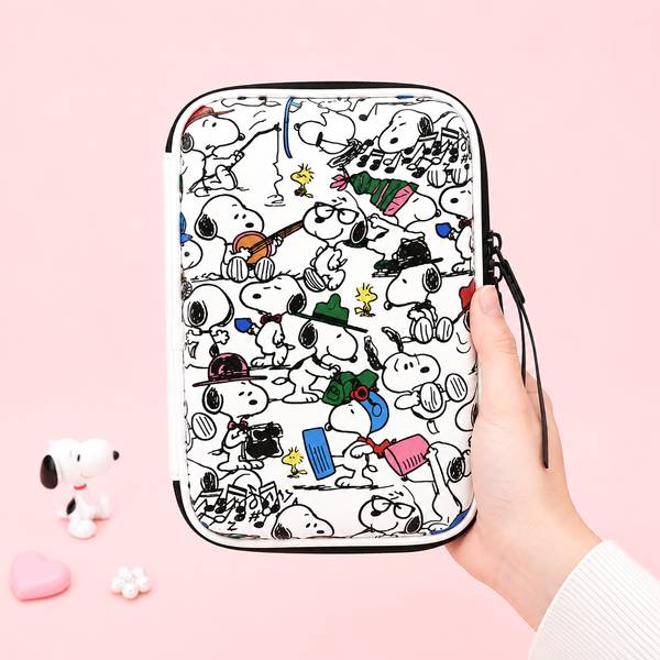 Peanuts Snoopy Hard Shell Pencil Case - Busy Day
