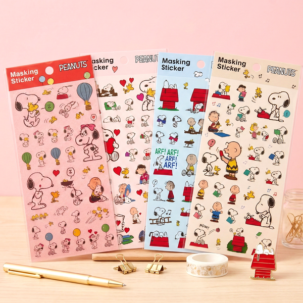Peanuts Snoopy Masking Stickers