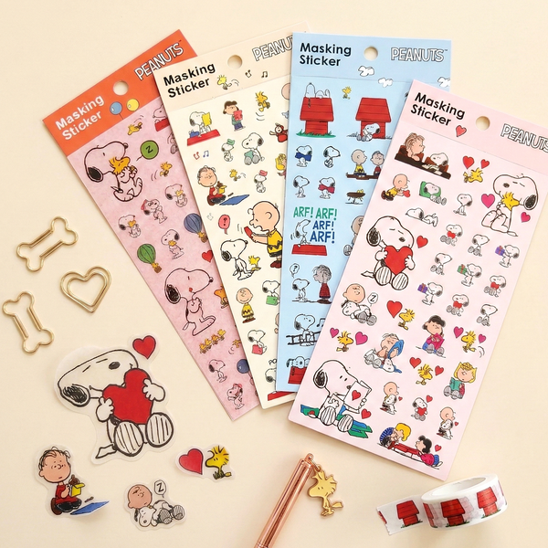 Peanuts Snoopy Masking Stickers