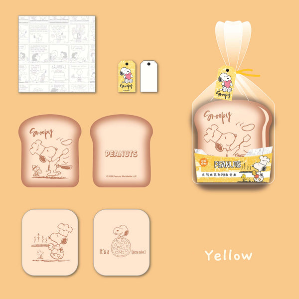 Peanuts Snoopy Puffy Toast Shaped Notebook