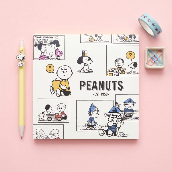 Peanuts Snoopy Square Memo Pad - Snoopy Comic Moments