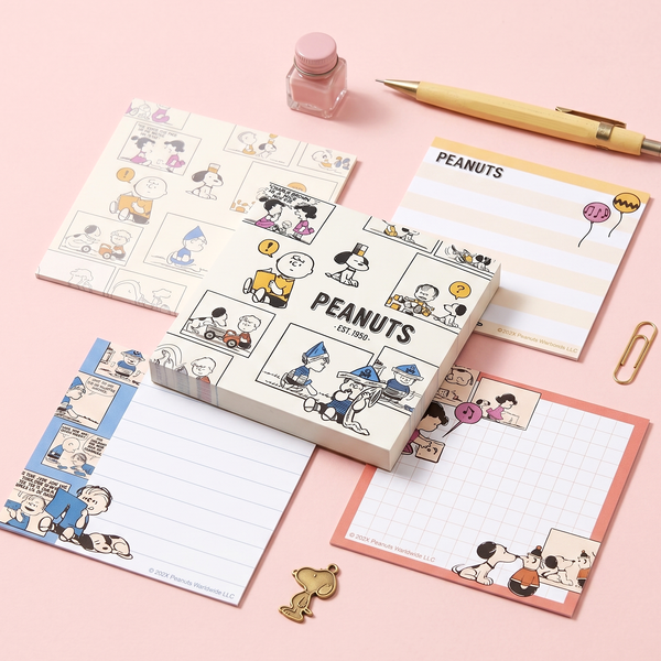 Peanuts Snoopy Square Memo Pad - Snoopy Comic Moments