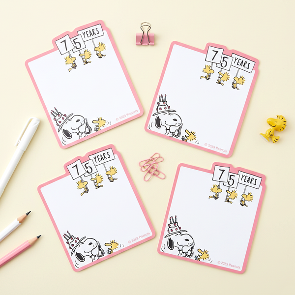 Snoopy Sticky Notes - Birthday Party - Limited 75th Anniversary Edition