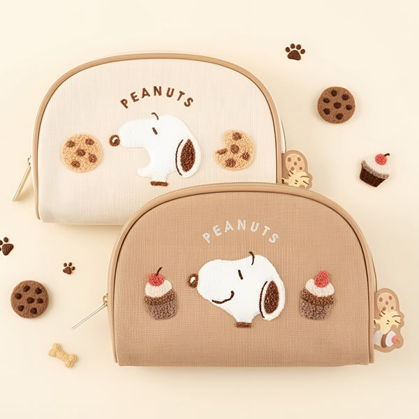 Snoopy Embroidered Cosmetic Bag