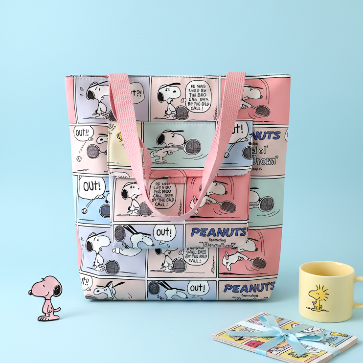 Peanuts Snoopy Tote Bag - Let's Play Together