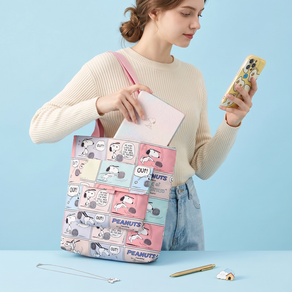 Peanuts Snoopy Tote Bag - Let's Play Together