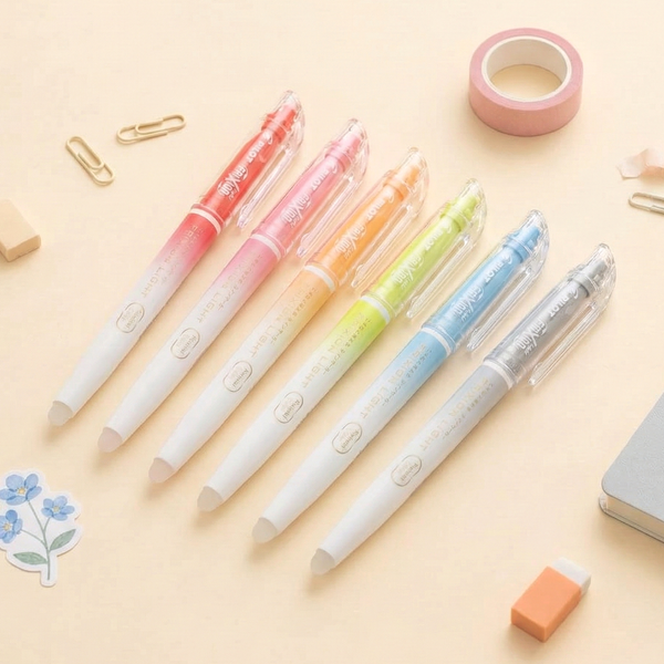 Pilot Frixion Light Natural Color Erasable Highlighters - 6 Color Set - NEW COLORS