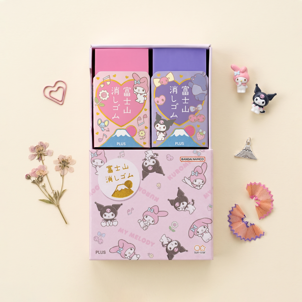 Plus Mt. Fuji Eraser Combo - Set of 2