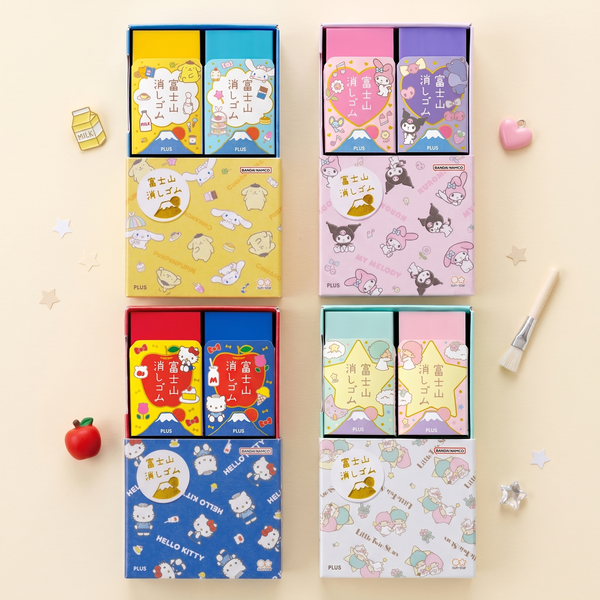 Plus Mt. Fuji Eraser Combo - Set of 2