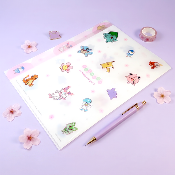 Pokemon A4 Folder With Dividers - Limited Edition - Petal Scatter