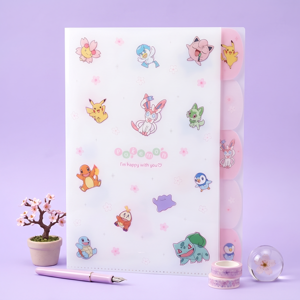 Pokemon A4 Folder With Dividers - Limited Edition - Petal Scatter