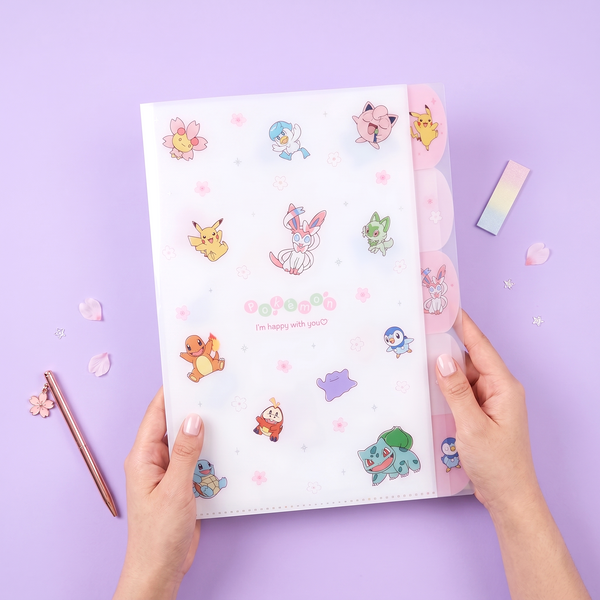 Pokemon A4 Folder With Dividers - Limited Edition - Petal Scatter