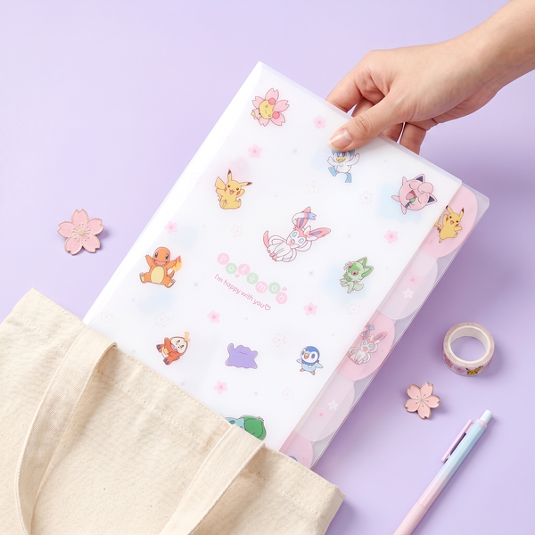 Pokemon A4 Folder With Dividers - Limited Edition - Petal Scatter
