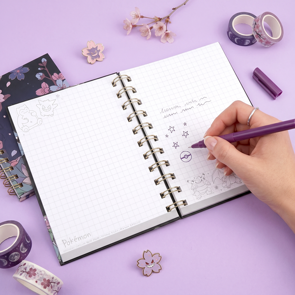 Pokémon A6 Spiral Notebook - Limited Edition - Midnight Sakura
