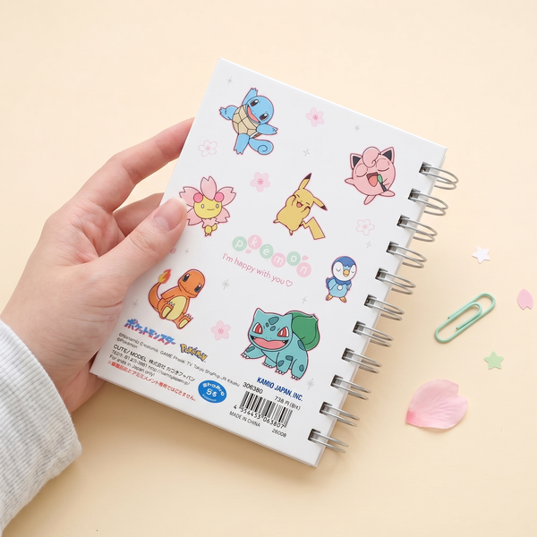 Pokémon A6 Spiral Notebook - Limited Edition - Petal Scatter
