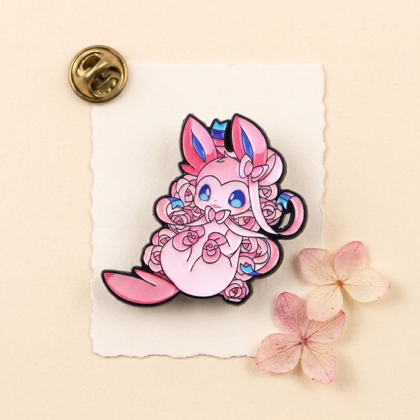 Pokémon Eeveelution Floral Enamel Pin – Floral Series