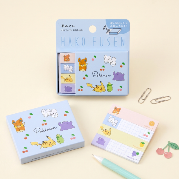 Pokémon Hako Fusen Sticky Notes - Limited Edition - Blue