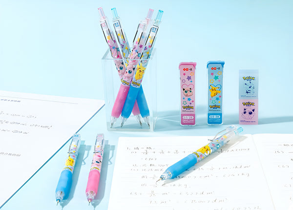 Pokemon Mechanical Pencil Set - Pencil + Refills + Eraser