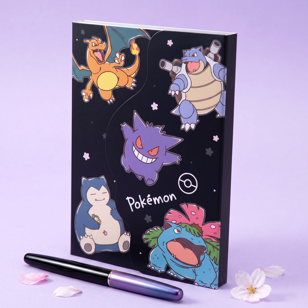 Pokemon Large Memo Pad With Die-Cut Cover - Limited Edition - Midnight Sakura