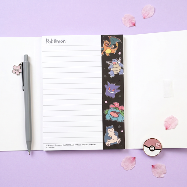 Pokemon Large Memo Pad With Die-Cut Cover - Limited Edition - Midnight Sakura