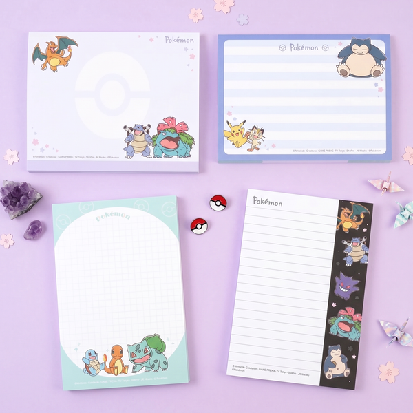 Pokemon Large Memo Pad With Die-Cut Cover - Limited Edition - Midnight Sakura
