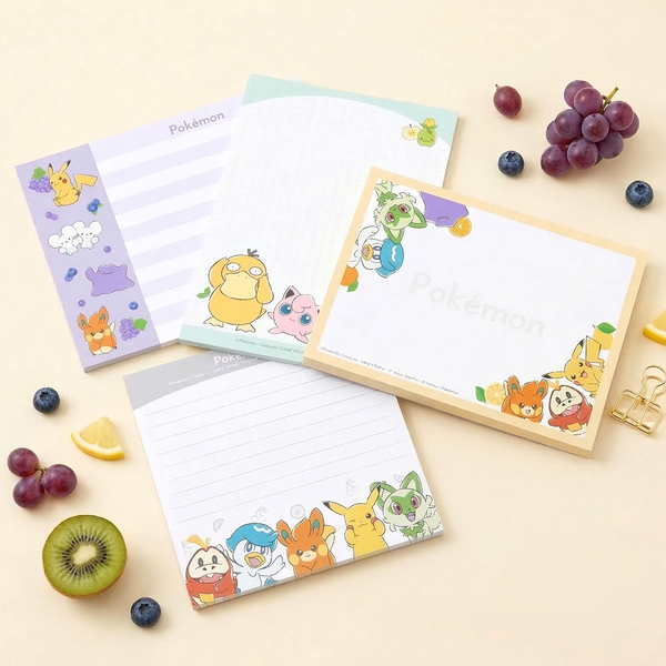 Pokemon Pocket Monsters Large Notepad - Limited Edition - White